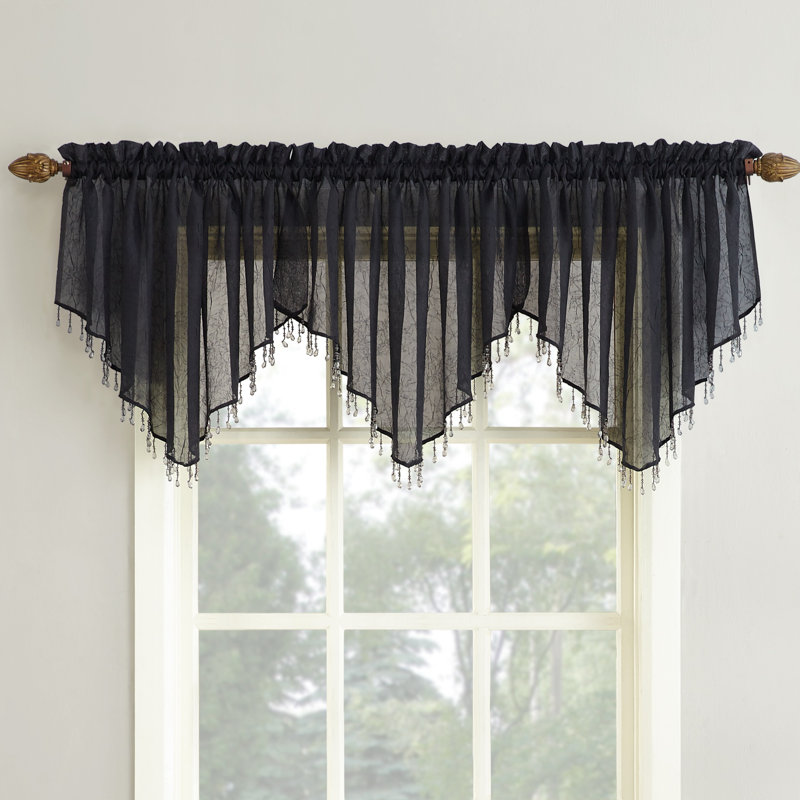 Wrought Studio Mardis Beaded 51" Window Valance & Reviews